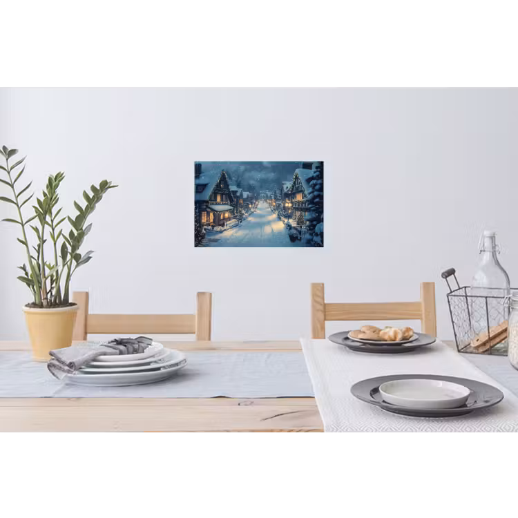 Muursticker - Kerstdorp - Kerst - Sneeuw - Winter — 3