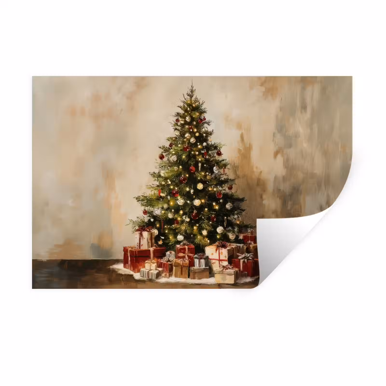 Muursticker - Kerstboom - Versierd - Kleurrijk — 1