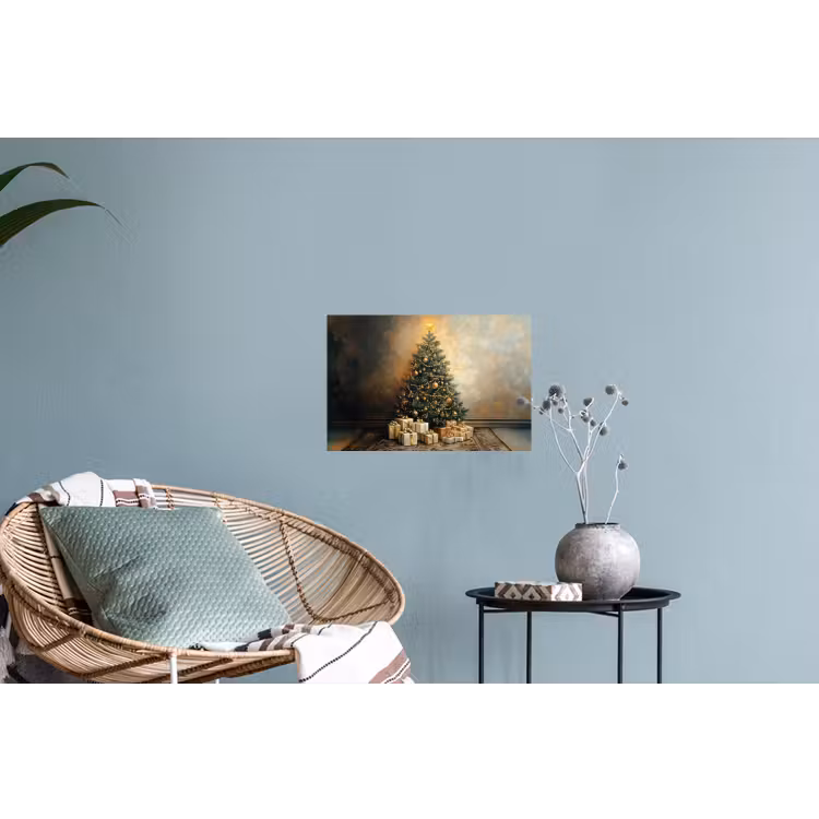 Muursticker - Kerstboom - Cadeaus - Goud — 4