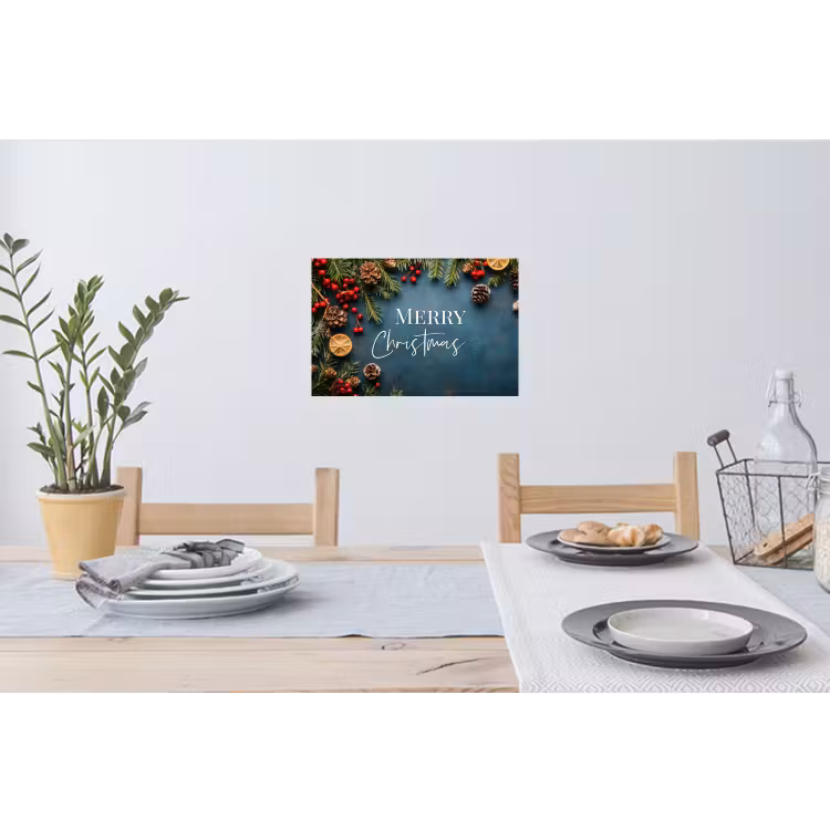 Muursticker - Merry Christmas - Blauw - Kerst - Winter — 3