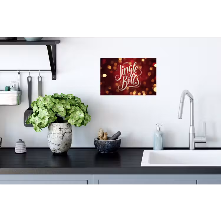 Muursticker - Jingle - Bells - Kerst - Rood — 2