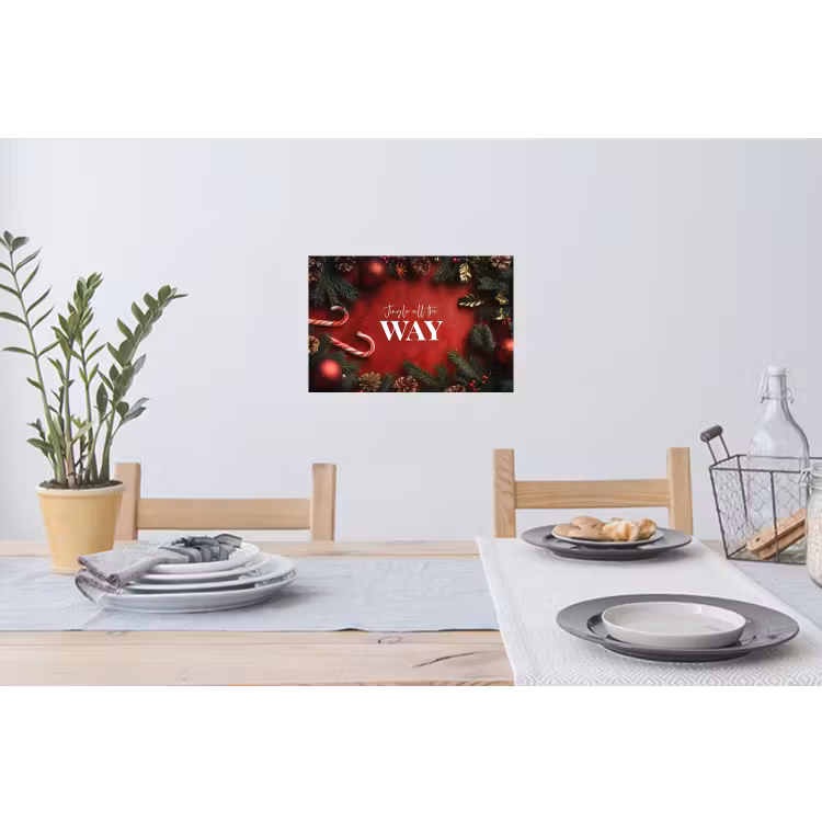 Muursticker - Kerst - Quote - Rood - Kerstballen — 3