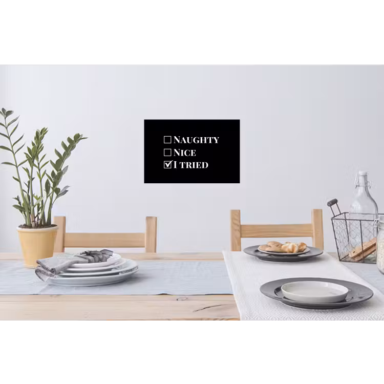 Muursticker - Kerst - Zwart - Wit - Quote - Grappig — 3