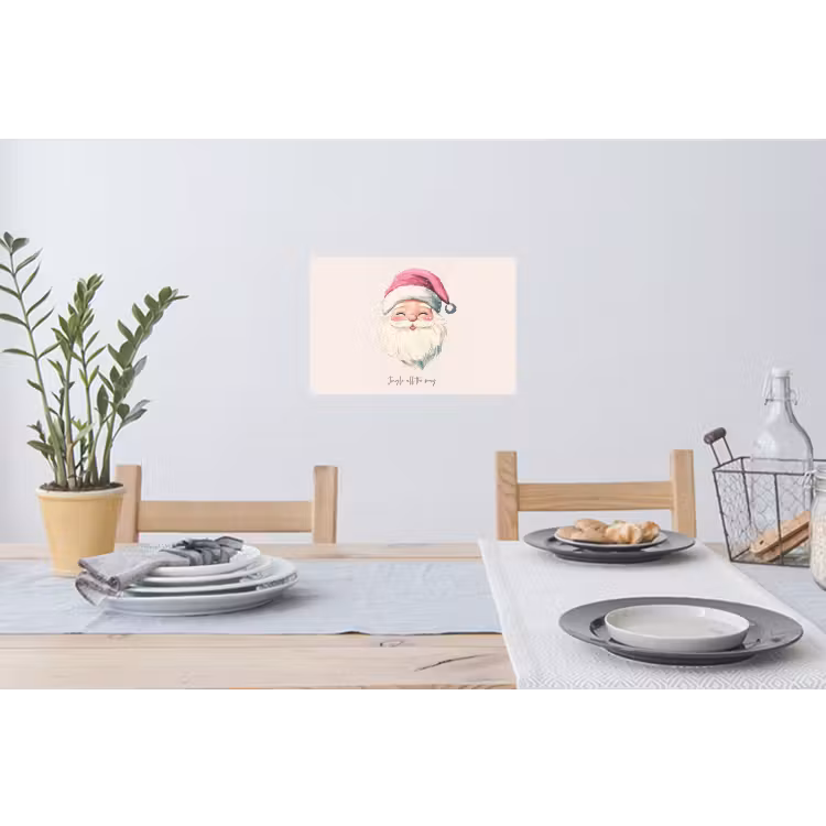 Muursticker - Kerstman - Kerst - Quote - Beige — 3