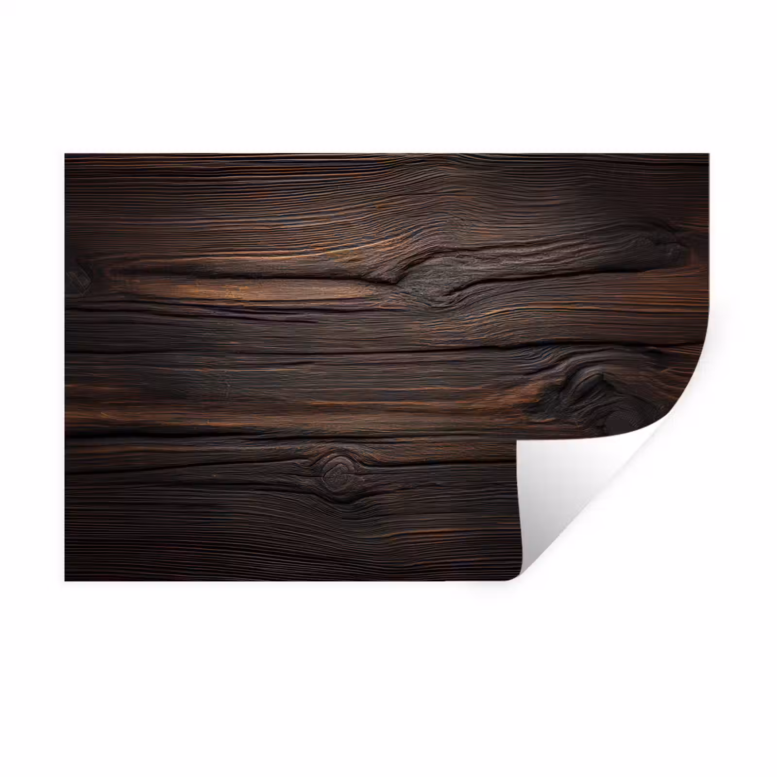 Muursticker - Hout - Grillige nerven — 1