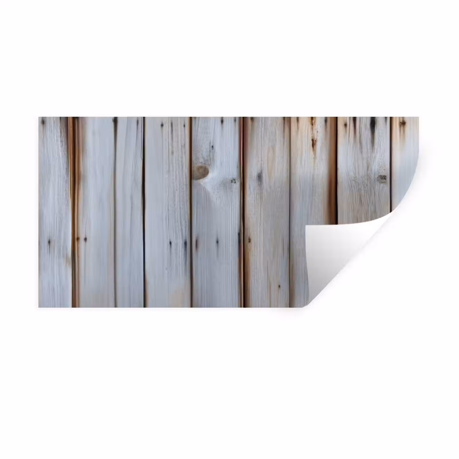 Muursticker - Hout - Planken - Verweerd — 1
