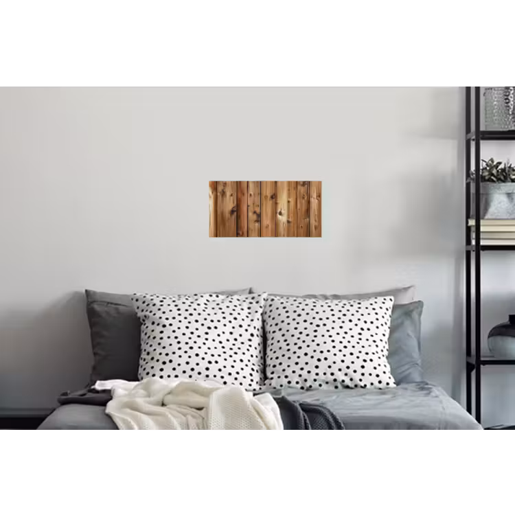Muursticker - Hout - Planken - Bruin — 5