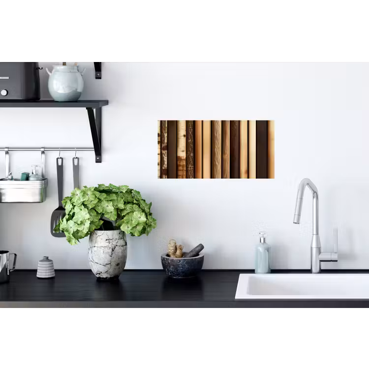 Muursticker - Hout - Planken - Natuurlijk — 2