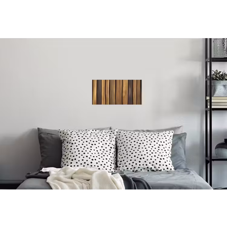 Muursticker - Hout - Planken - Natuurtinten — 5