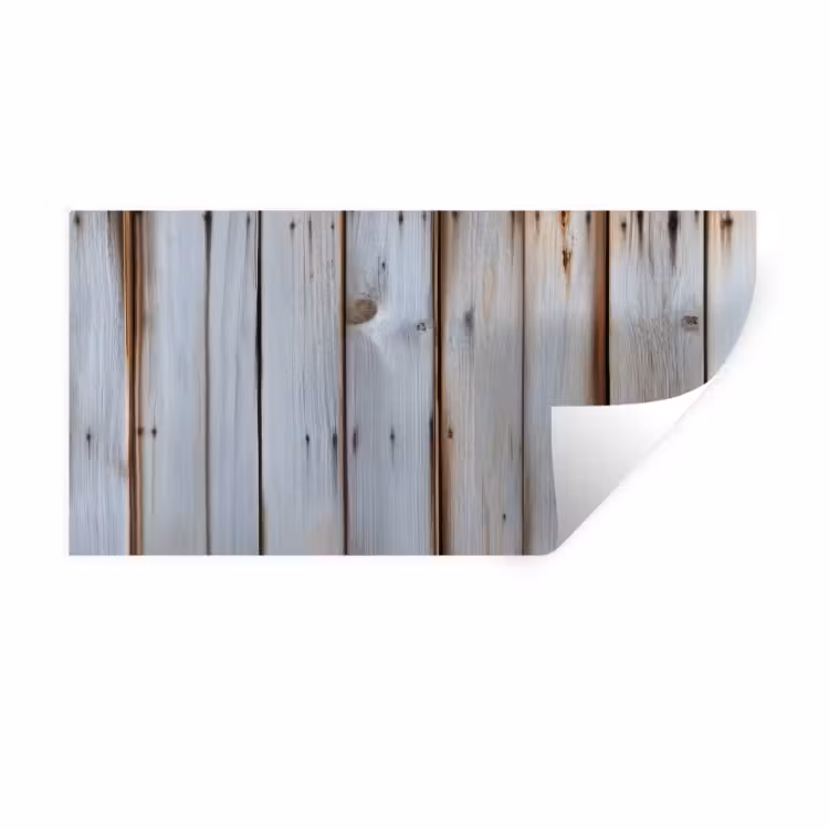 Muursticker - Hout - Planken - Verweerd — 1