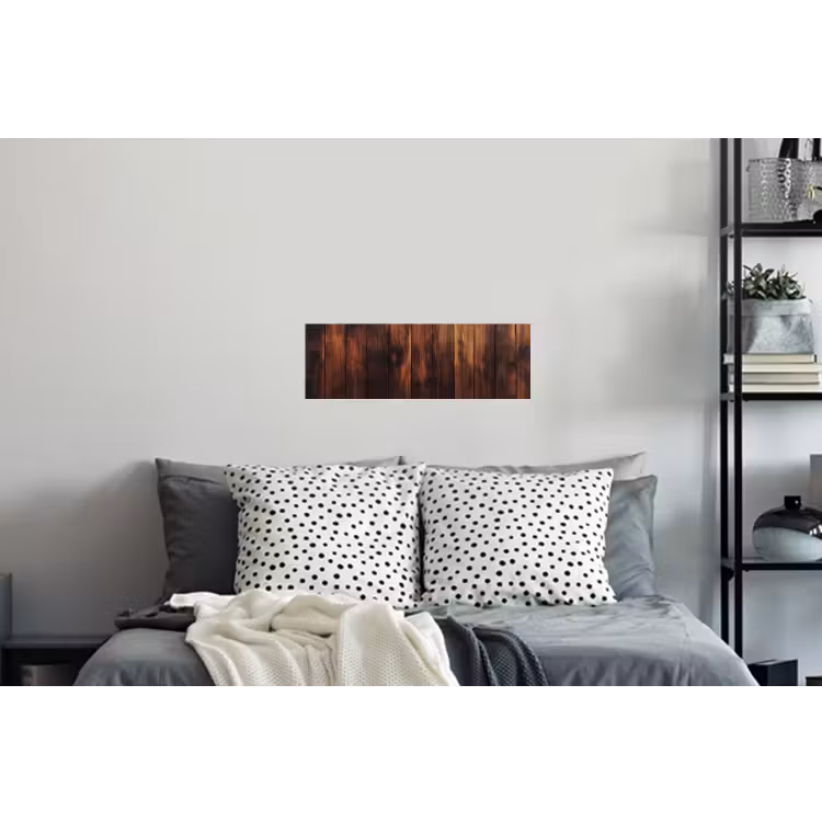 Muursticker - Hout - Planken - Vintage - Donkerbruin — 5