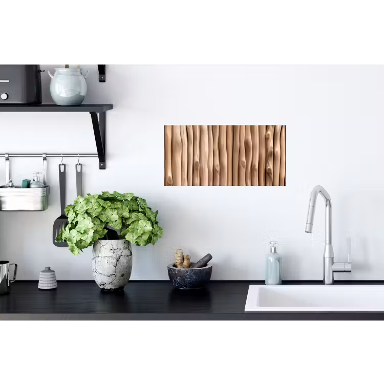 Muursticker - Hout - Stam - Lichtbruin — 2