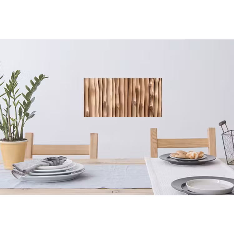 Muursticker - Hout - Stam - Lichtbruin — 3