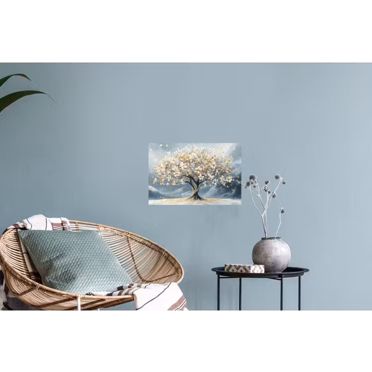 Muursticker - Boom - Winter - Levensboom - Modern - Goud — 4