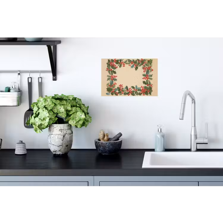 Muursticker - Hulstrand - Bessen - Beige — 2