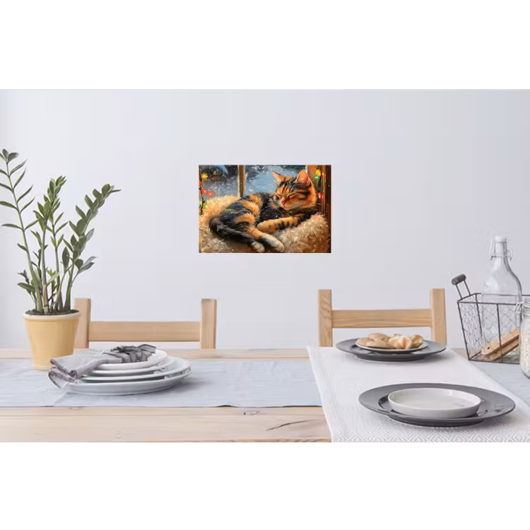 Muursticker - Kat - Kerst - Winter - Dier — 3