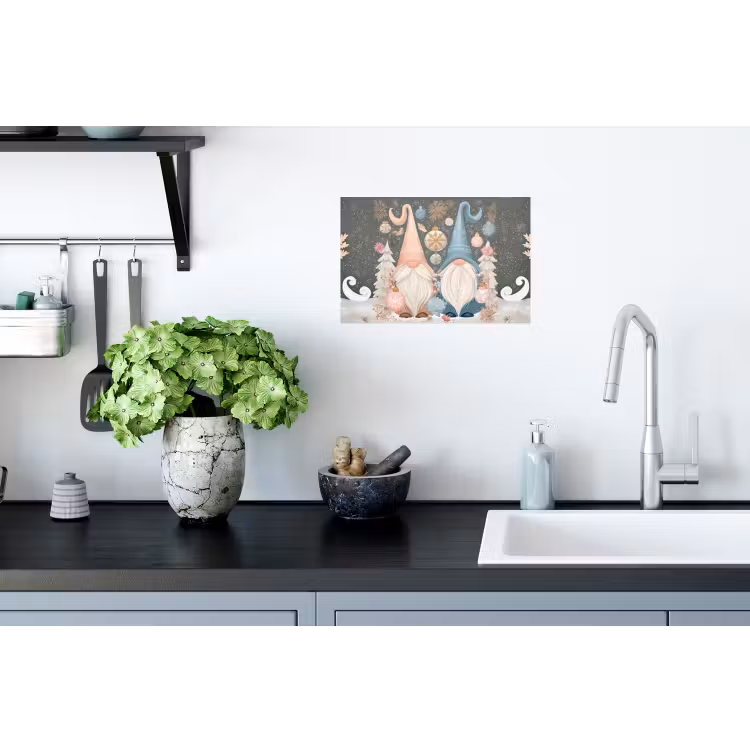 Muursticker - Kerst - Gnomen - Pastel — 2