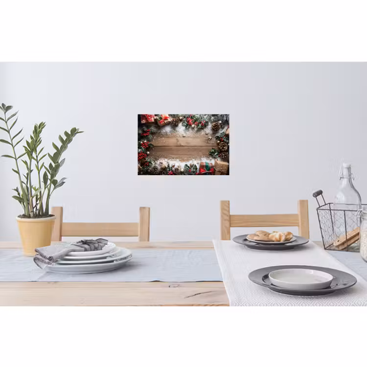 Muursticker - Kerstdecoratie - Geschenken - Hout - Veelkleurig — 3