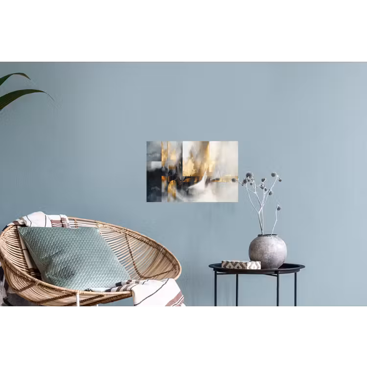 Muursticker - Kunst - Goud - Zilver - Abstract — 4