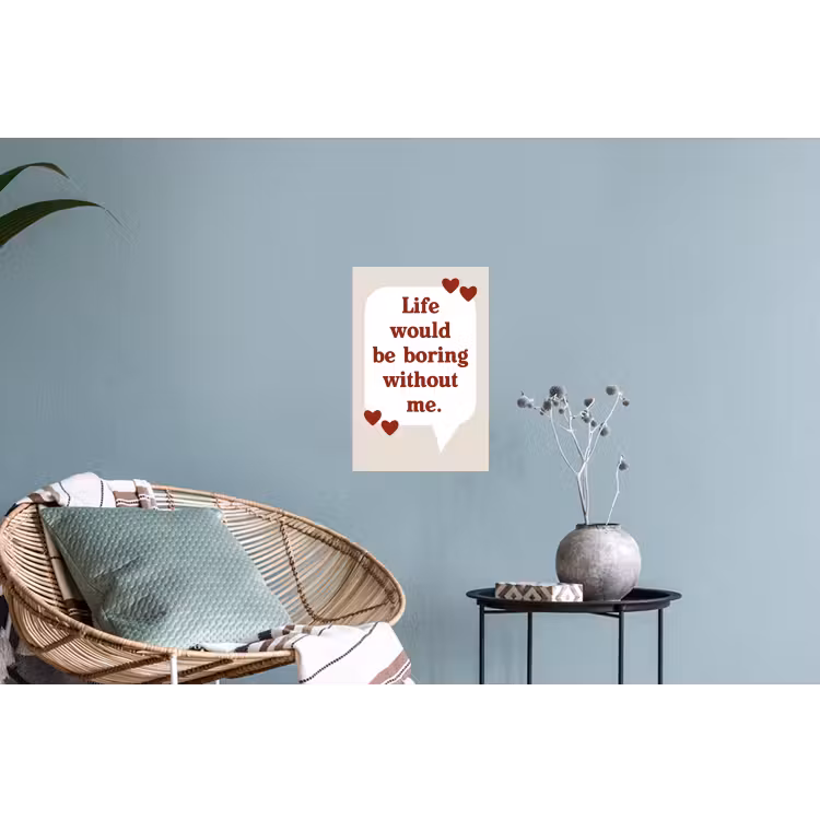 Muursticker - Quote - Tekstballon - Hartjes — 4