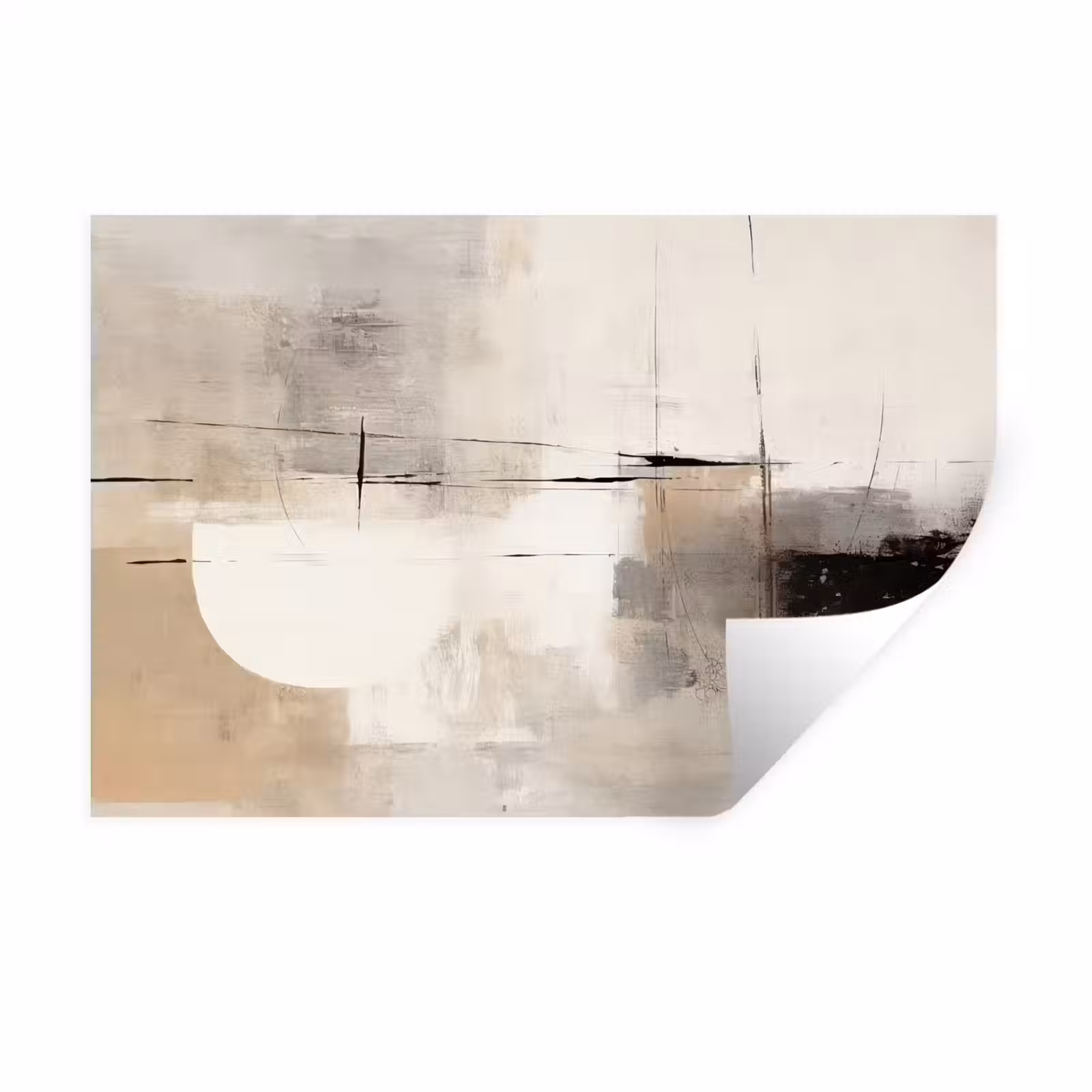 Muursticker - Abstract - Kunst - Grijs — 1