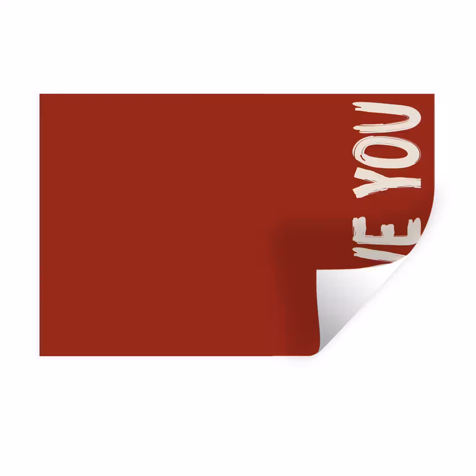 Muursticker - Schuin - Loveyou - Rood — 1