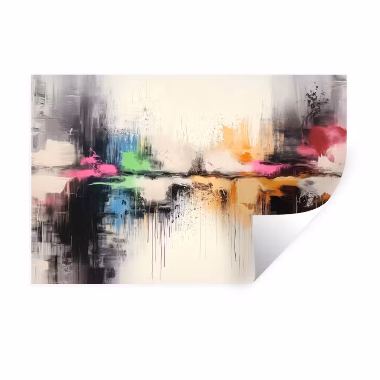 Muursticker - Abstract - Kleurexplosie - Landschap — 1