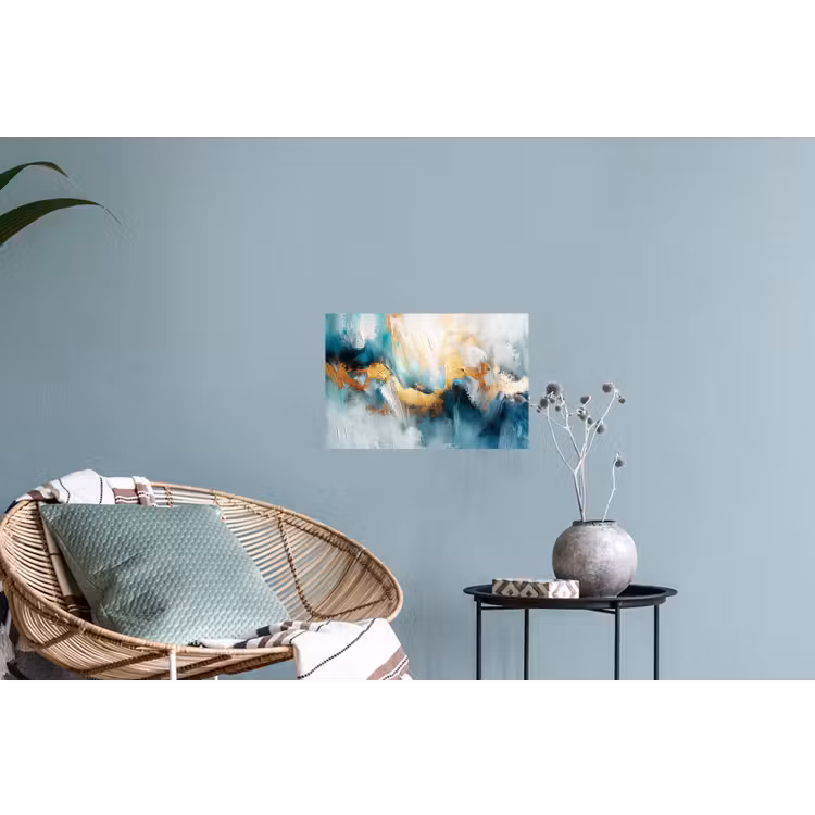 Muursticker - Abstract - Kunst - Gold - Blauw — 4