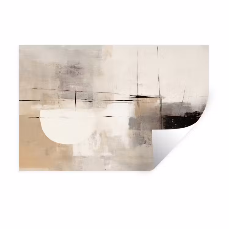 Muursticker - Abstract - Kunst - Grijs — 1