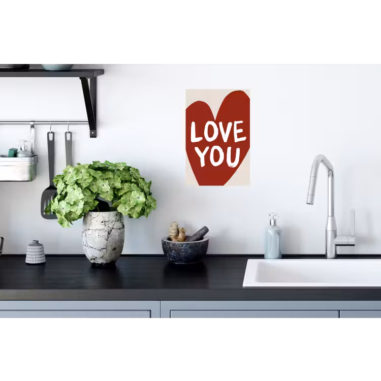 Muursticker - Loveyou - Hart - Rood — 2