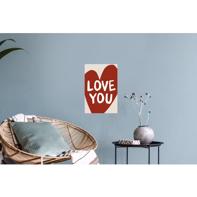 Muursticker - Loveyou - Hart - Rood — 4