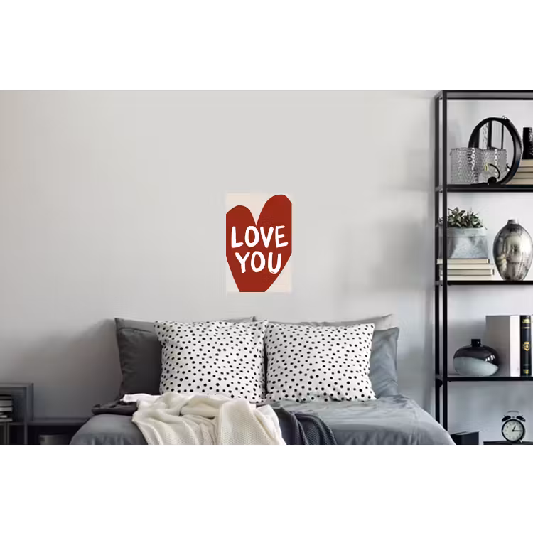 Muursticker - Loveyou - Hart - Rood — 5
