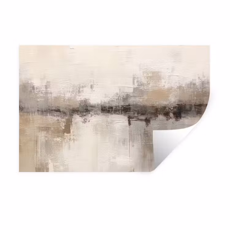 Muursticker - Moderne kunst - Abstract - Beige — 1