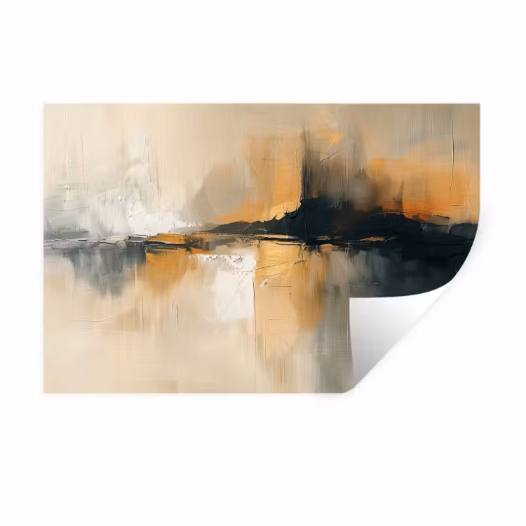 Muursticker - Moderne kunst - Abstract - Zwart — 1