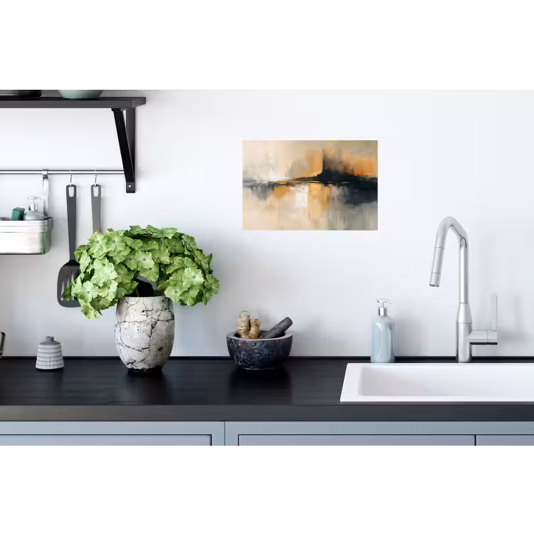 Muursticker - Moderne kunst - Abstract - Zwart — 2
