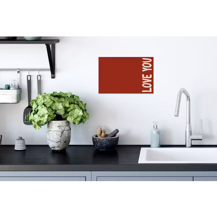 Muursticker - Schuin - Loveyou - Rood — 2