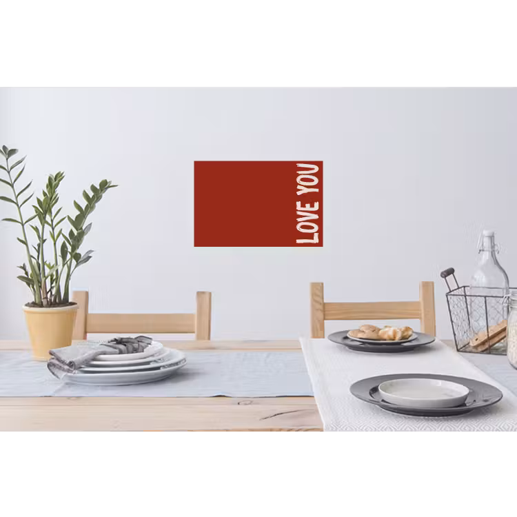 Muursticker - Schuin - Loveyou - Rood — 3