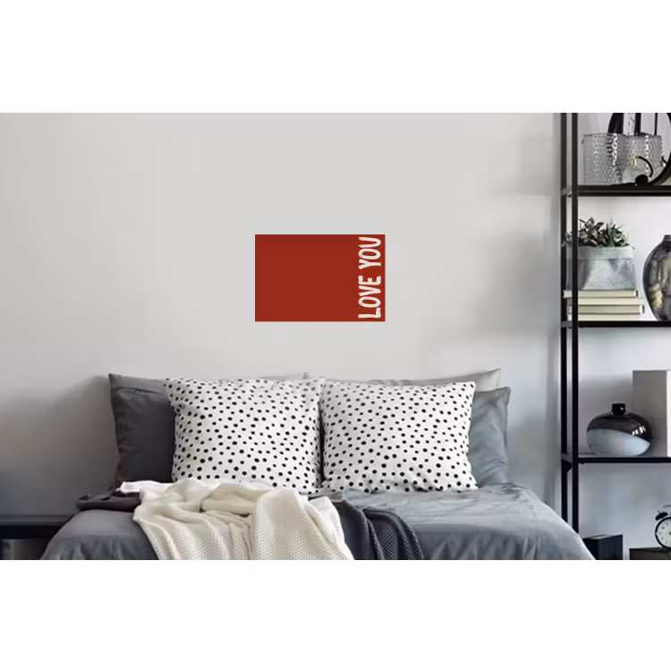 Muursticker - Schuin - Loveyou - Rood — 5