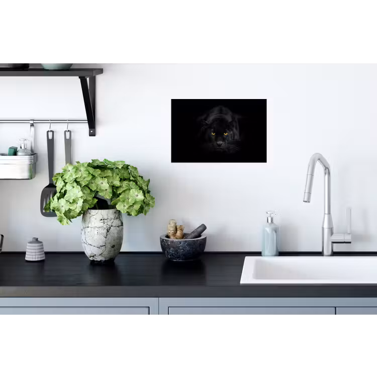 Muursticker - Panter - Dieren - Zwart - Ogen — 2