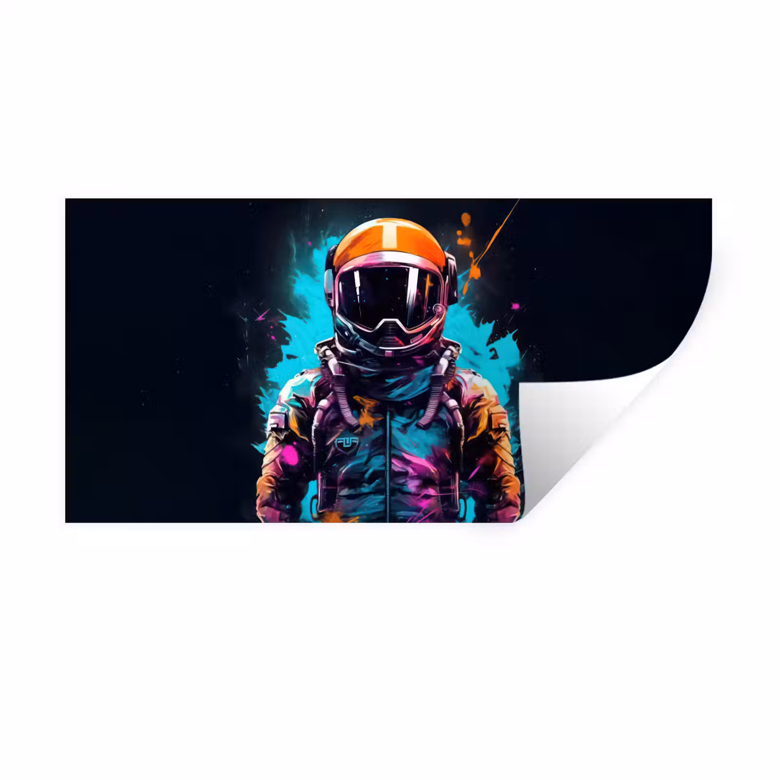 Muursticker - Astronaut - Neon - Gaming - Ruimte — 1