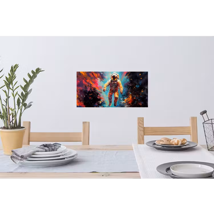 Muursticker - Astronaut - Graffiti - Ruimte - Neon — 3