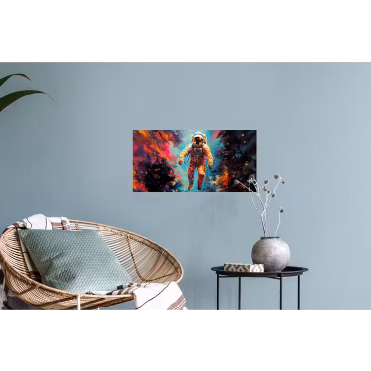 Muursticker - Astronaut - Graffiti - Ruimte - Neon — 4