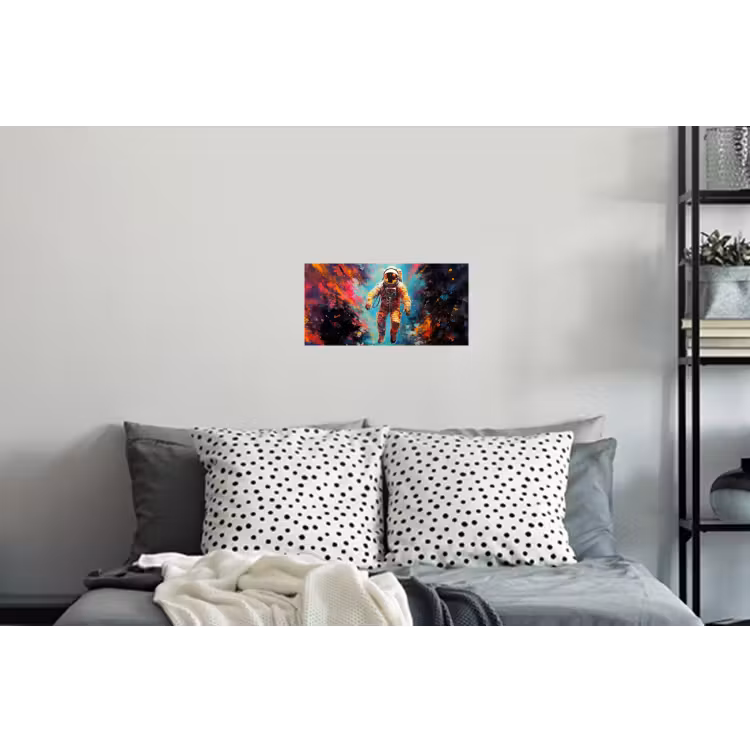 Muursticker - Astronaut - Graffiti - Ruimte - Neon — 5