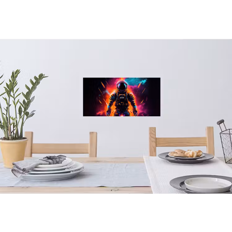 Muursticker - Astronaut - Neon - Gaming - Ruimte — 3