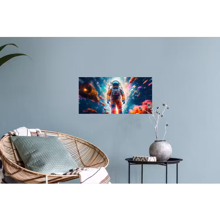 Muursticker - Astronaut - Neon - Meteoriet - Neon — 4