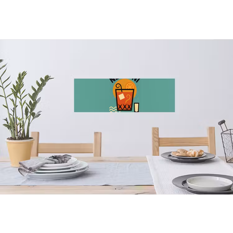 Muursticker - Cocktail - Negroni - Art - Sinaasappel — 3