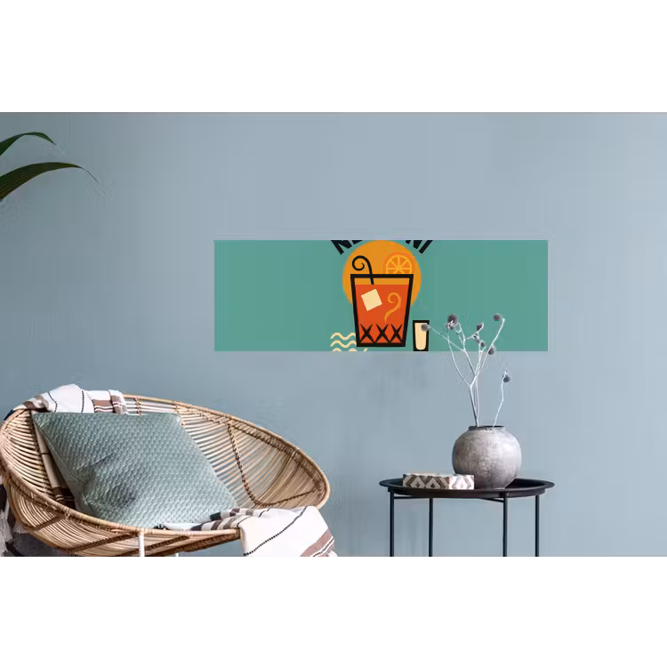 Muursticker - Cocktail - Negroni - Art - Sinaasappel — 4