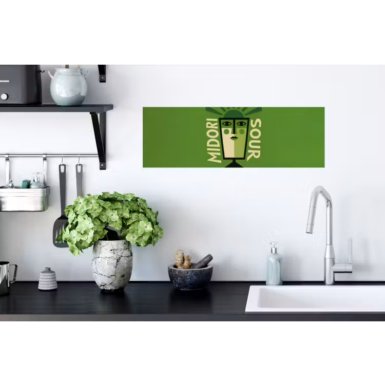 Muursticker - Grafisch - Art - Cocktail - Groen — 2