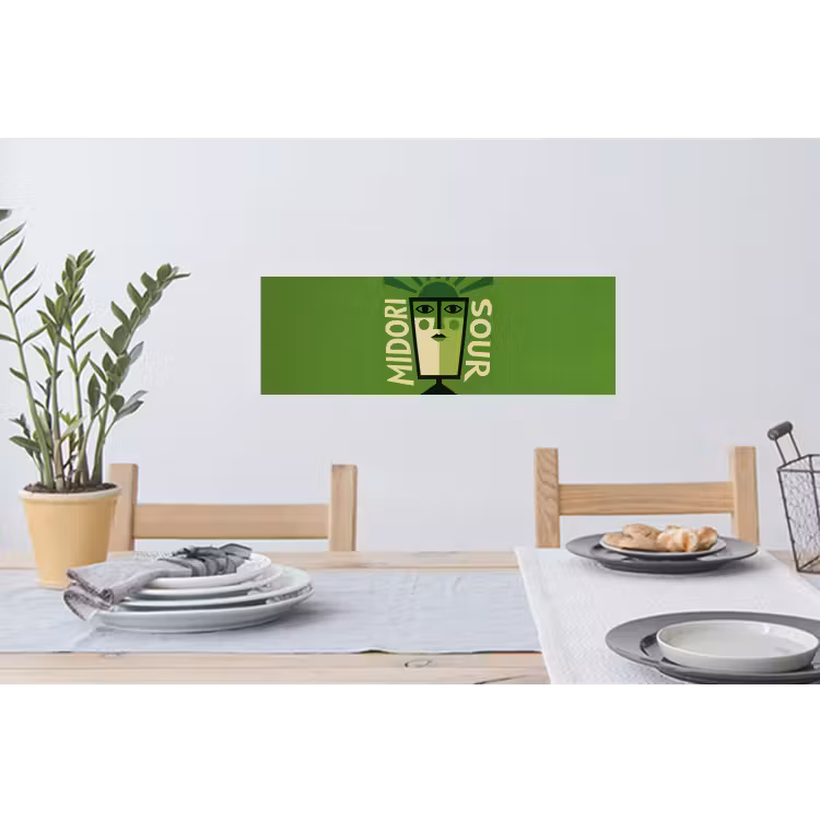 Muursticker - Grafisch - Art - Cocktail - Groen — 3