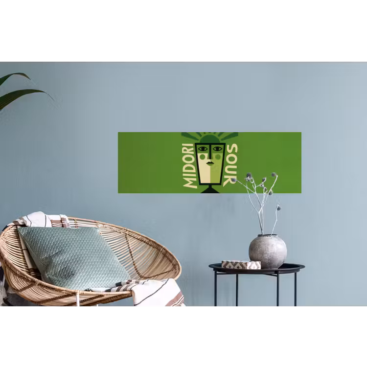 Muursticker - Grafisch - Art - Cocktail - Groen — 4